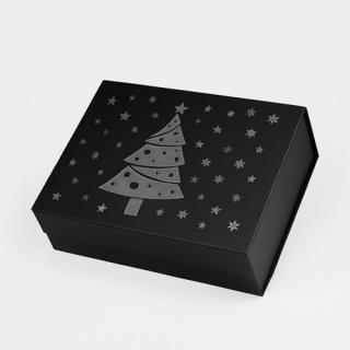 Pudełko Magnetyczne Christmas Czarny 330x255x115mm (zew)A4