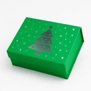 Pudełko Magnetyczne Christmas Zielony235x170x100mm (zew) A5
