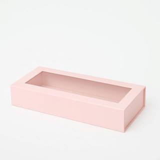 Pudełko Magnetyczne Różowe Z Okienkiem 345x150x55 mm (zew) F2