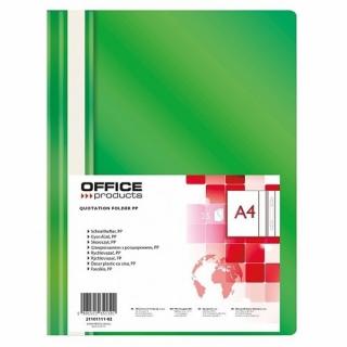 Skoroszyt wpinany Office Prod. A4 PP 25szt Zielony