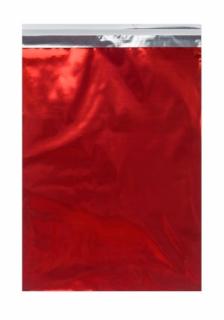 Woreczki Metalizowane z paskiem 230x325 Czerwone