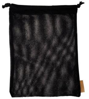 Worek z siatki bawełnianej czarny 30x45cm 58g