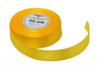 Wstążka satynowa 25mm żółta 32m WS8011