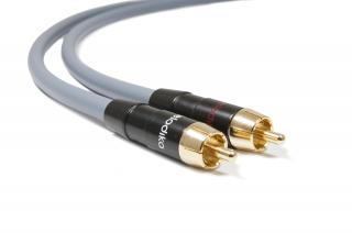 Melodika MD2R10G Kabel 2xRCA-2xRCA Gunmetal 1m