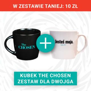 THE CHOSEN - KOMPLET: Kubek porcelanowy "Jesteś mój - Jesteś moja"- zestaw dla dwojga