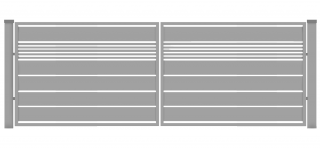 Brama typ WALL MIX 200/20 - 4,00  x 1,50 m