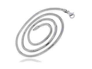 Gruby srebrny łańcuszek żmijka linka snake wąż 1,9mm srebro 925