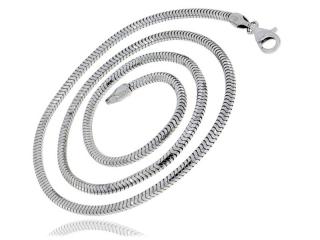 Gruby srebrny łańcuszek żmijka linka snake wąż 3mm srebro 925