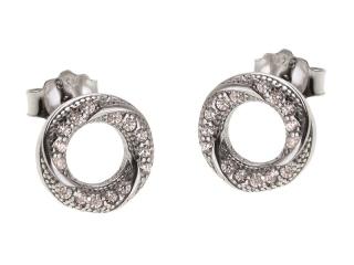 Rodowane okrągłe srebrne kolczyki celebrytka kółko kółeczko ring cyrkonie srebro 925
