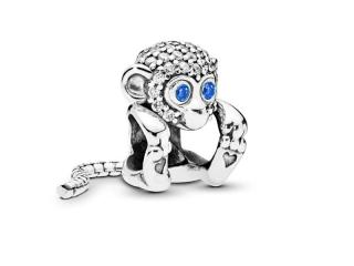 Rodowany srebrny charms do pandora małpa małpka monkey srebro 925