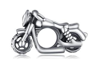 Rodowany srebrny charms do pandora motor motocykl motobike srebro 925