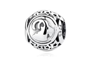 Rodowany srebrny charms do pandora znak zodiaku koziorożec srebro 925