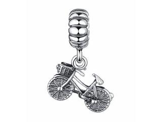Rodowany srebrny wiszący charms do pandora rower rowerek bicycle srebro 925