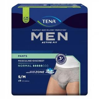 Majtki chłonne TENA Men Pants Normal Grey S/M 9szt