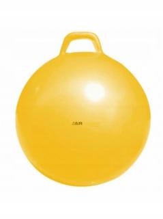 Piłka rehabilitacyjna HOPPER z uchwytem 50cm Żółta