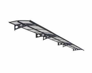 Aluminiowe zadaszenie drzwi Herald 6,6 m Palram - Canopia antracytowe