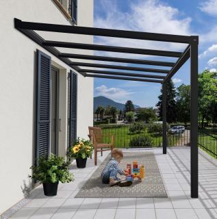 Aluminiowe zadaszenie tarasu Stockholm Palram - Canopia 3,4 x 3,7 m szare