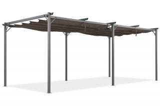 Brązowa pergola tarasowa La Palma 3x6m Garden Point