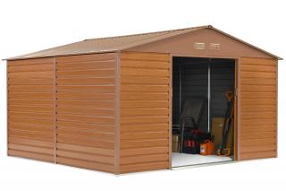 Domek narzędziowy metalowy Lahti 3,4 x 3,2 m Store Boss woodlike
