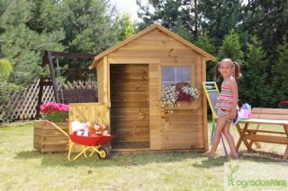 Drewniany domek dla dzieci Mateo