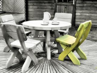 Krzesło do ogrodu drewniane Miłosz