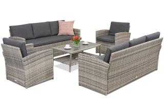 Meble ogrodowe Monaco Coffee 8 Garden Point jasnoszare