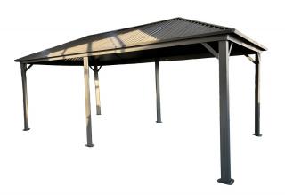 Metalowa altana Sardynia 3x6 z moskitierą Garden Point beż