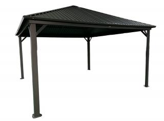Metalowa altana Sardynia 4x4 Garden Point antracyt