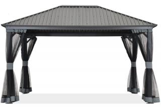 Metalowa altana Sardynia 4x4 z moskitierą Garden Point beż