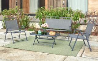Metalowe meble ogrodowe Taranto Garden Point szare
