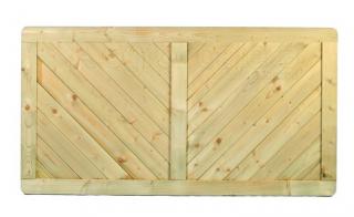 Niskie ogrodzenie drewniane Klaus 900x1800