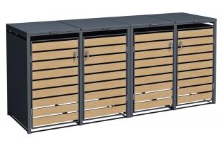 Obudowa na 4 kosze na śmieci 120l lub 240l Bremen CoverTech