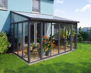 Ogrody zimowe Veranda Sanremo Palram - Canopia 3 x 4,25 m szara