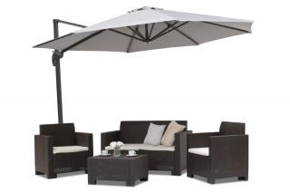 Parasol ogrodowy szary Piza 3,5m Garden Point