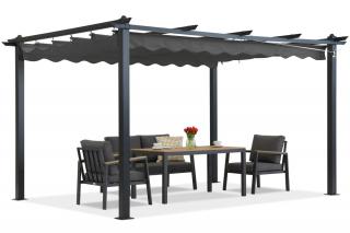 Pergola tarasowa Barbados 3x3 m Garden Point antracyt