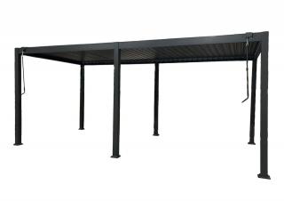 Pergola tarasowa wolnostojąca Lagos 3x6 Garden Point antracyt