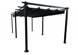 Pergola tarasowa wolnostojąca Teneryfa 3 x 6 m szara