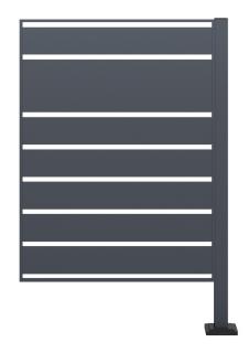 Przedłużenie osłony na kosz na śmieci 120l lub 240l Halen CoverTech antracyt