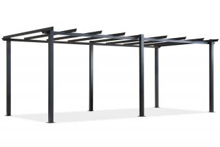 Stelaż do metalowej pergoli tarasowej Barbados 3x6 m antracyt Garden Point