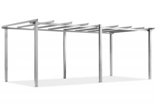 Stelaż do metalowej pergoli tarasowej Barbados 3x6 m biały Garden Point
