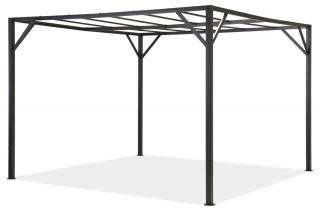 Stelaż do metalowej pergoli tarasowej Santorini 3 x 4 m antracytowy Garden Point