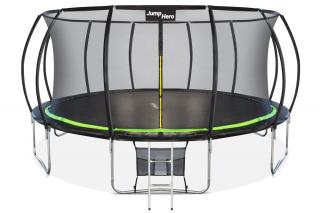 Trampolina ogrodowa Premium z siatką wewnętrzną 488cm Jump Hero 16FT