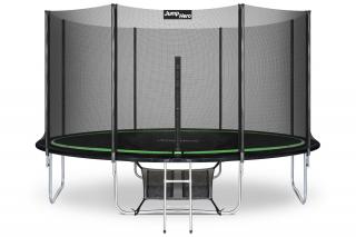 Trampolina ogrodowa z siatką zewnętrzną 427cm Jump Hero 14FT