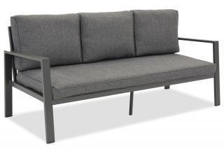 Trzyosobowa sofa z aluminium Zakintos antracyt Garden Point