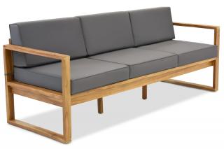 Trzyosobowa sofa z drewna akacjowego Maskat Garden Point