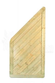 Ukośny panel drewniany do płotu Klaus 1800/900 x 900