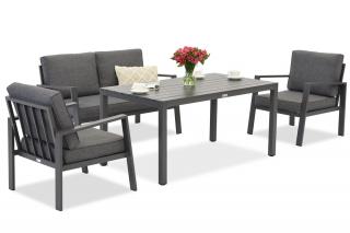 Zestaw aluminiowy Zakintos Apetito 4 antracyt Garden Point