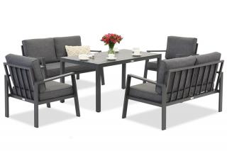 Zestaw aluminiowy Zakintos Apetito 6 antracyt Garden Point