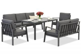 Zestaw aluminiowy Zakintos Apetito 7 antracyt Garden Point