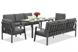 Zestaw aluminiowy Zakintos Apetito 8 antracyt Garden Point